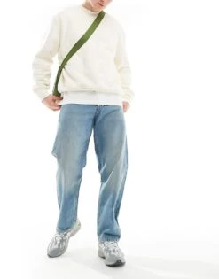 Jack & Jones Eddie Loose Fit Jean In Washed Blue For Men Blue Denim -Men Style Shop 206094111 1 bluedenim 1