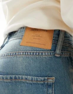 Jack & Jones Eddie Loose Fit Jean In Washed Blue For Men Blue Denim -Men Style Shop 206094111 3