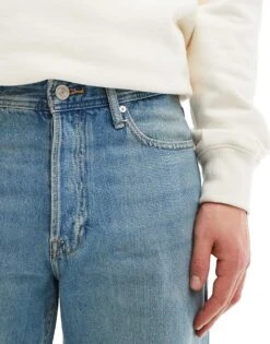 Jack & Jones Eddie Loose Fit Jean In Washed Blue For Men Blue Denim -Men Style Shop 206094111 5