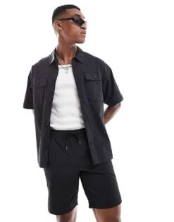 Jack & Jones Co-ord Nylon Short In Black For Men -Men Style Shop 206094164 2