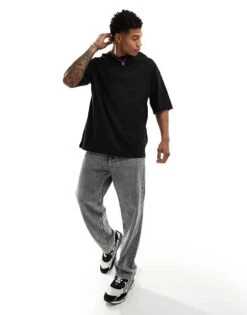 Jack & Jones Super Oversized T-shirt In Black For Men -Men Style Shop 206180889 2