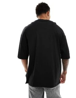 Jack & Jones Super Oversized T-shirt In Black For Men -Men Style Shop 206180889 4