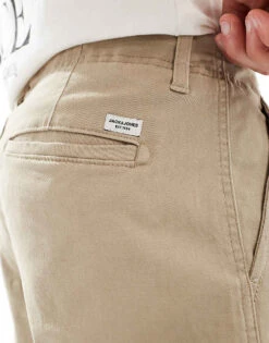 Jack & Jones 2 Pack Cargo Shorts In Black & Beige For Men Black Crockery -Men Style Shop 206210484 3
