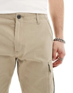 Jack & Jones 2 Pack Cargo Shorts In Black & Beige For Men Black Crockery -Men Style Shop 206210484 5