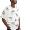 Jack & Jones Revere Collar ShIrt With Paisley Print In White For Men Cloud Dancer -Men Style Shop 206210550 1 clouddancer