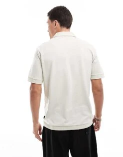 Jack & Jones Premium Colour Block Pique Polo In Green For Men Green Tint -Men Style Shop 206247139 2