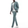 Jack & Jones Slim Fit Suit In Sage Green -Men Style Shop 206271134 4