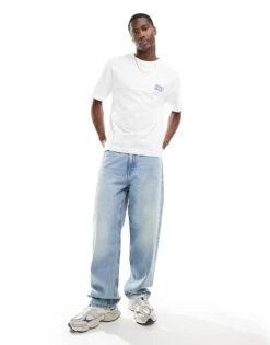 Jack & Jones Oversized T-shirt With Porto Back Print In White For Men -Men Style Shop 206272747 4