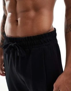 Jack & Jones Pique Short Co-ord In Black For Men -Men Style Shop 206272999 2