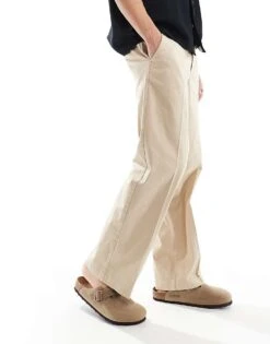 Jack & Jones Bill Wide Fit Chino In Beige For Men Oxford Tan -Men Style Shop 206275196 5