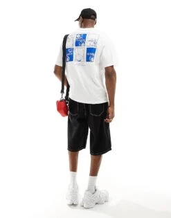 Jack & Jones Oversized T-shirt With City Garden Back Print In White For Men -Men Style Shop 206279830 3