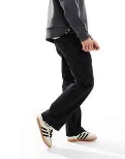 Jack & Jones Bill Wide Fit Cargo In Black For Men -Men Style Shop 206306237 1 black 1