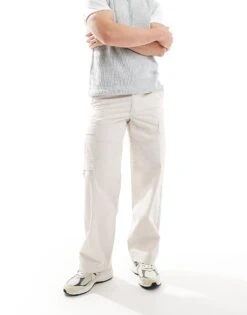 Jack & Jones Bill Wide Fit Cargo In Beige For Men Moonbeam -Men Style Shop 206311160 1 moonbeam 1