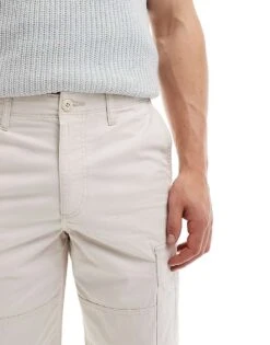 Jack & Jones Bill Wide Fit Cargo In Beige For Men Moonbeam -Men Style Shop 206311160 2