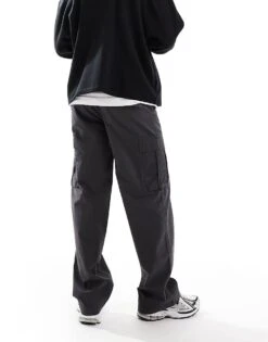 Jack & Jones Bill Wide Fit Cargo In Dark Grey For Men Asphalt -Men Style Shop 206311828 3