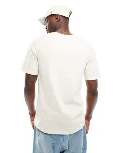 Jack & Jones Oversized T-shirt With Chest Print In Beige For Men Buttercream -Men Style Shop 206385992 4