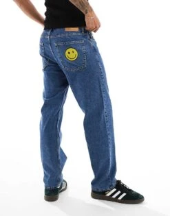 Jack & Jones Eddie Loose Jean In Vintage Blue Wash For Men Mid Wash Blue -Men Style Shop 206407042 1 midwashblue 1