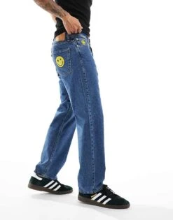 Jack & Jones Eddie Loose Jean In Vintage Blue Wash For Men Mid Wash Blue -Men Style Shop 206407042 4