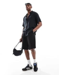 Jack & Jones Viscose Shirt In Black For Men -Men Style Shop 206415122 2