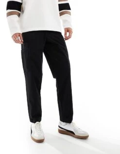 Jack & Jones Bill Wide Fit Concealed Pocket Cargo In Black For Men -Men Style Shop 206415838 1 black 1