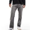 Jack & Jones Chris Straight Jean In Grey Wash For Men Grey Denim