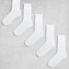 Jack & Jones 5 Pack Tennis Socks In White For Men -Men Style Shop 206431970 1 white
