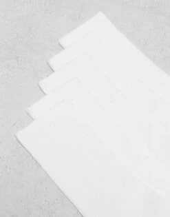 Jack & Jones 5 Pack Tennis Socks In White For Men -Men Style Shop 206431970 4