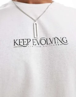 Jack & Jones Oversized Butterfly Back Print T-shirt In White For Men -Men Style Shop 206455628 4