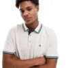 Jack & Jones Slim Fit Tipped Pique Logo Polo In Beige For Men Moonbeam Detail:play -Men Style Shop 206502123 1 moonbeamdetailplay