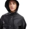 Jack & Jones Rubberized Raincoat In Black For Men -Men Style Shop 206502166 1 black