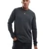 Jack & Jones Crew Neck Jumper In Dark Grey Marl For Men Dark Grey Melange