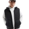 Jack & Jones Packable Padded Gilet In Black For Men -Men Style Shop 206502324 1 black