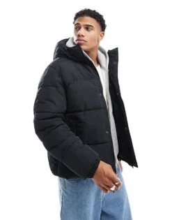 Jack & Jones Short Puffer Jacket In Black For Men -Men Style Shop 206502340 1 black 1