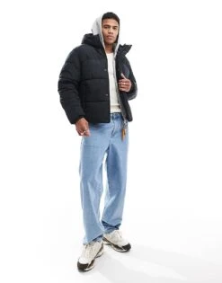 Jack & Jones Short Puffer Jacket In Black For Men -Men Style Shop 206502340 3