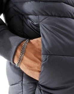 Jack & Jones Packable Padded Gilet In Dark Grey For Men Asphalt -Men Style Shop 206502427 3