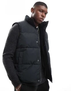 Jack & Jones Puffer Gilet In Black For Men -Men Style Shop 206502521 1 black 1