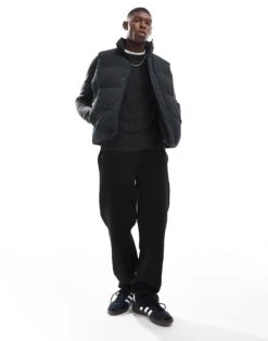 Jack & Jones Puffer Gilet In Black For Men -Men Style Shop 206502521 2