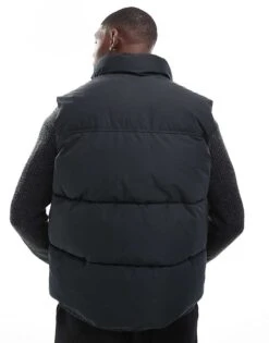 Jack & Jones Puffer Gilet In Black For Men -Men Style Shop 206502521 3