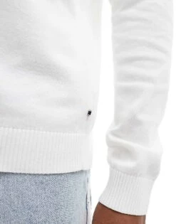 Jack & Jones Crew Neck Jumper In White For Men Cloud Dancer -Men Style Shop 206502526 3