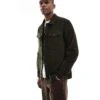 Jack & Jones Oversized Cord Overshirt In Khaki For Men Rosin
