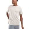 Jack & Jones Logo Front T-shirt In Beige For Men Moonbeam -Men Style Shop 206502590 1 moonbeam