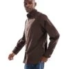 Jack & Jones Oversized Cotton Shirt In Chocolate Brown For Men Seal Brown -Men Style Shop 206549226 1 sealbrown