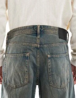 Jack & Jones Eddie Baggy Jeans In Brown Tint Wash For Men -Men Style Shop 206549374 5