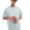 Jack & Jones Super Oversized T-shirt In Grey Blue For Men Grey Mist