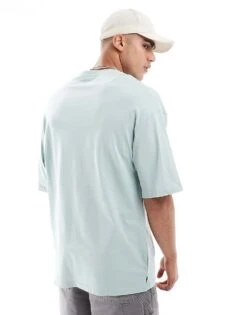 Jack & Jones Super Oversized T-shirt In Grey Blue For Men Grey Mist -Men Style Shop 206549405 3