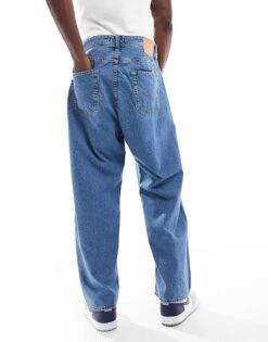 Jack & Jones Ron Skater Jean Co-ord In Mid Blue Wash For Men Mid Blue (735) -Men Style Shop 206549542 5