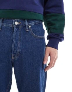 Jack & Jones Eddie Baggy Jean In Dark Blue Was For Men Mid Blue (924) -Men Style Shop 206549544 4