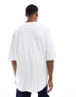 Jack & Jones Super Oversized 2 Pack T-shirt In White For Men White/white -Men Style Shop 206549581 3