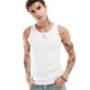 Jack & Jones Ribbed Vest In White For Men Cloud Dancer -Men Style Shop 206549589 1 clouddancer