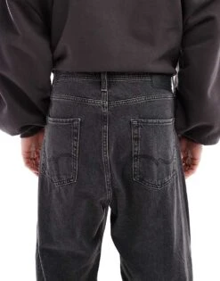 Jack & Jones Ron Skater Jean In Washed Black For Men -Men Style Shop 206549598 4